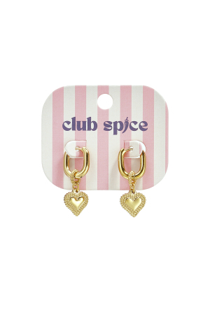 Boucles D'Oreilles Pendantes En Acier Inoxydable En Forme De Cœur, Collection Décontractée Et Simple Pour Femmes h5 Image2
