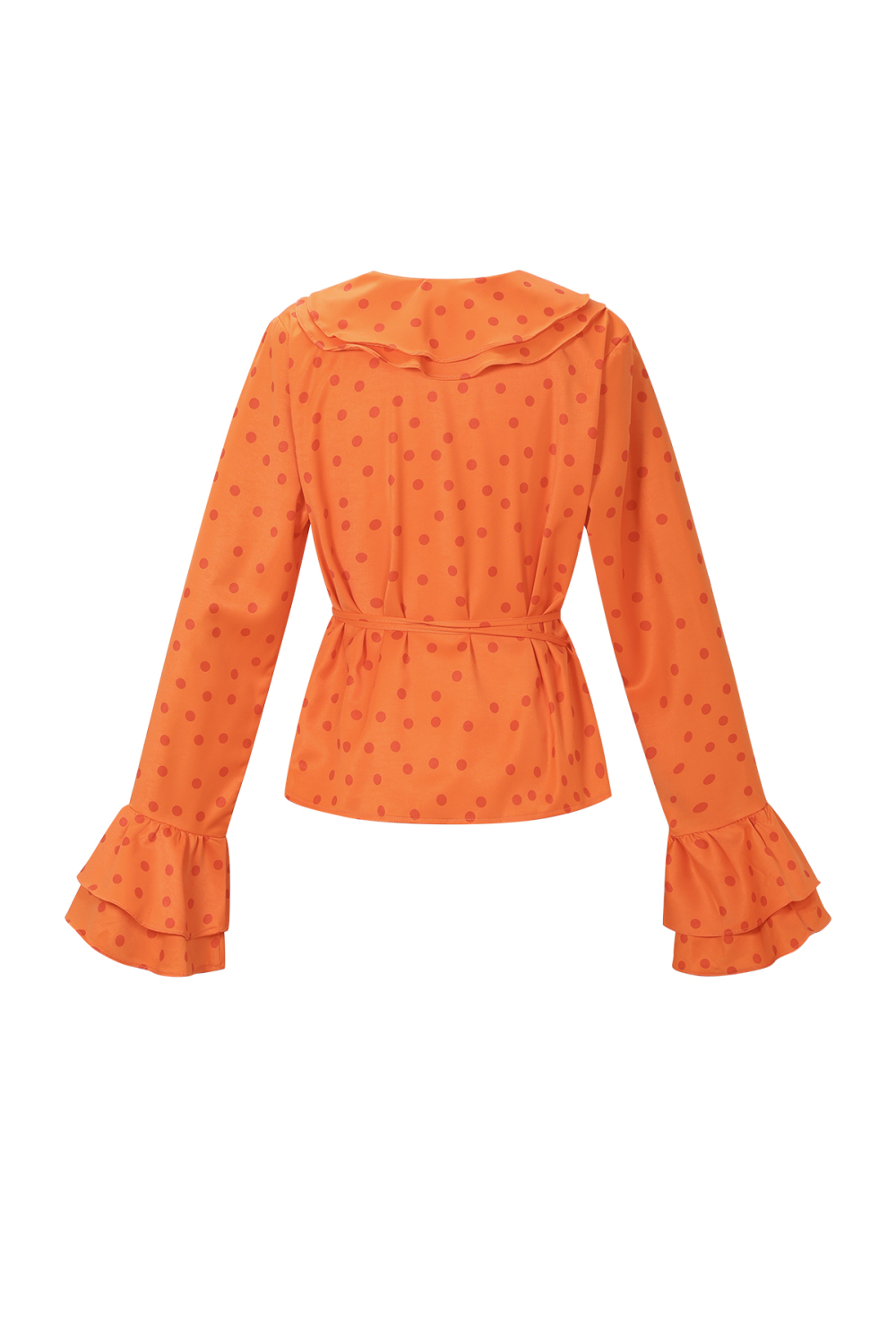 Blouse À Volants À Pois Image3