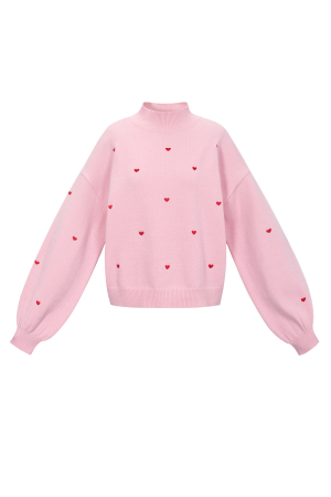 Pull Tricoté À Cœurs h5 