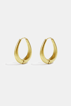 Boucles D'Oreilles Créoles Ovales h5 