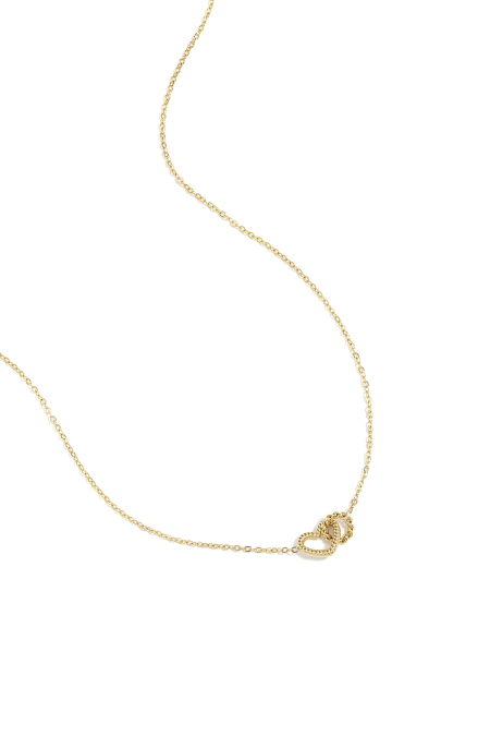 Collier avec pendentif cœur relié