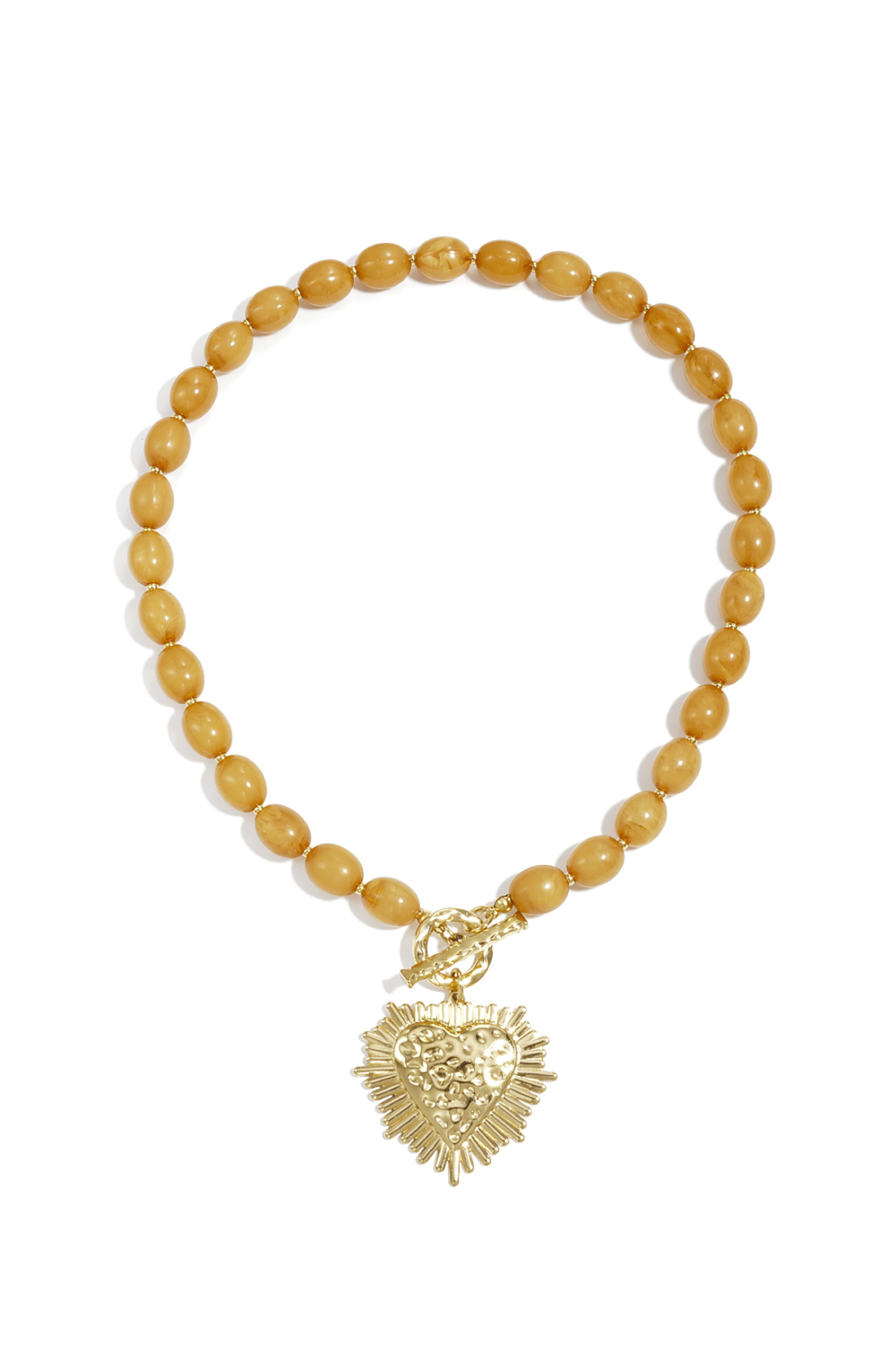 Collier De Perles Avec Fermoir À Breloque Sur Le Devant