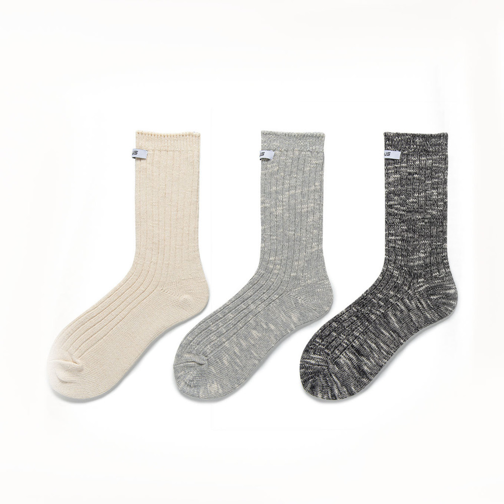 1 Paire De Chaussettes Mi-Mollet Rétro En Coton À Blocs De Couleurs Pour Femme h5Image2