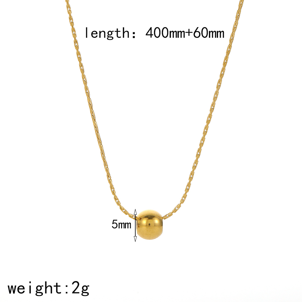 Colliers À Pendentif Géométriques Simples Plaqués Or , Série Simple, 1 Pièce Image2