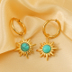 Boucles d'oreilles étoile à huit branches