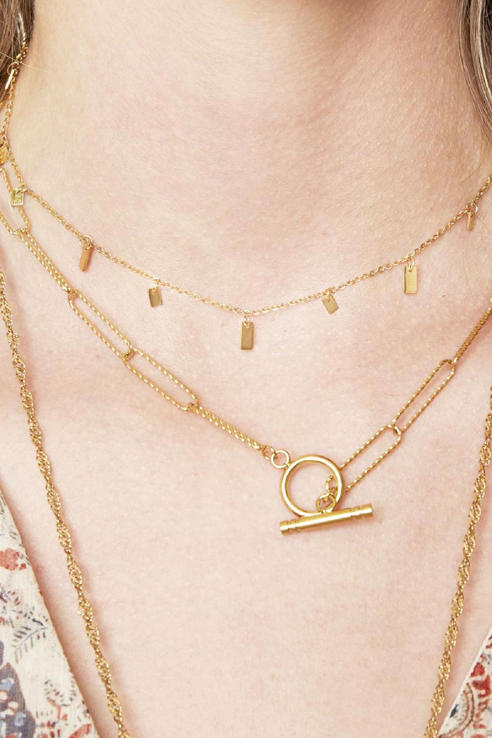 Collier Carrés Flottants Image2