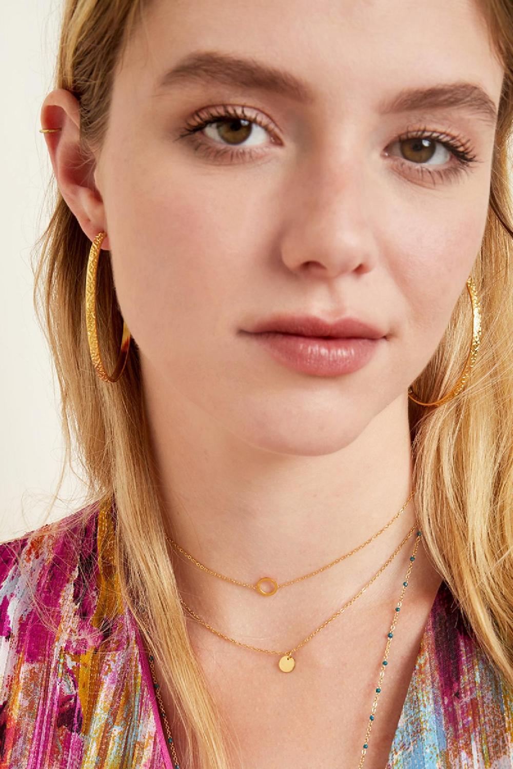 Collier Avec Pendentif Petit Cercle Image2