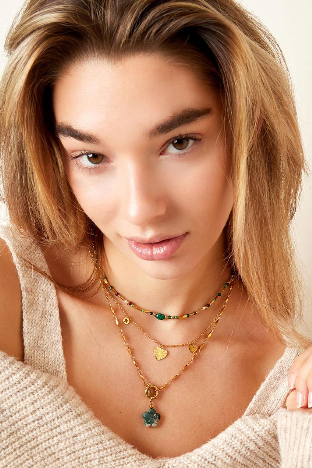 Collier En Acier Inoxydable Coeurs Image2