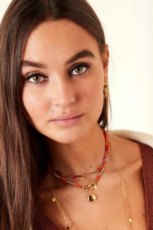 Collier Perles Fermeture Ovale h5 