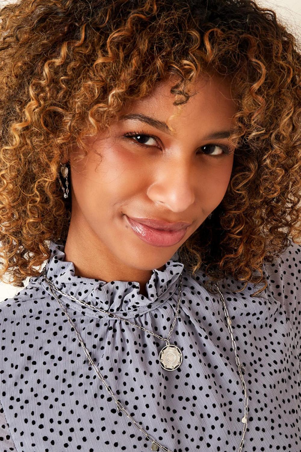 Collier En Acier Inoxydable Avec Amulette En Forme De Cœur 