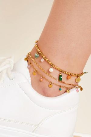 Bracelet De Cheville Double Chaîne Avec Breloques h5