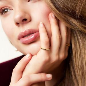 Bague En Acier Inoxydable Avec Pierres De Zircon h5 