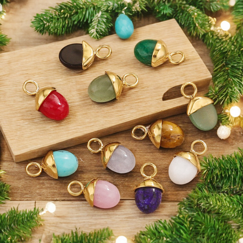 1 Paire De Pendentifs Géométriques Rétro Simples Pour Femmes, Plaqués Or , Avec Pierres Précieuses Artificielles Image2
