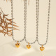 Collier XL262 acier et or