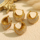 Boucles d'oreilles en or et diamants blancs EH809 