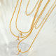Collier en or double couche XL101 