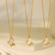 Collier en or coquillage blanc 