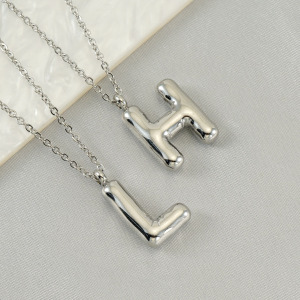 Collier Pendentif Simple En Acier Inoxydable Pour Femme, 1 Pièce, Série Quotidienne h5 Image3