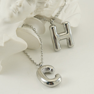 Collier Pendentif Simple En Acier Inoxydable Pour Femme, 1 Pièce, Série Quotidienne h5 Image2