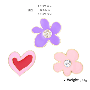 Broche En Alliage Pour Femme, Série Romantique, Motif Cœur Rétro, 1 Pièce h5 