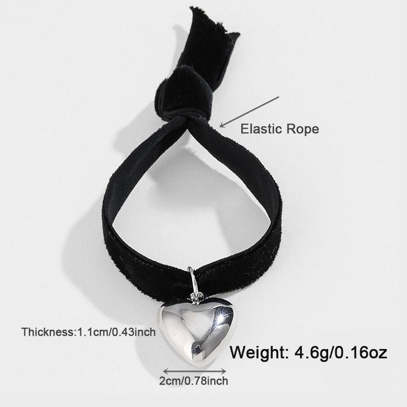 Bracelet À Breloques Pour Femme, Série Simple, Motif Cœur Classique Ccb, 1 Pièce 