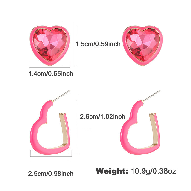 1 Paire De Boucles D'Oreilles Élégantes En Alliage Pour Femme, Série Romantique 