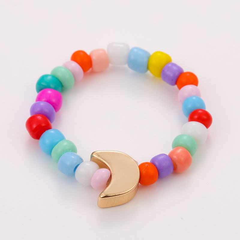 Bague Ajustable En Acrylique Pour Femme, Série Romantique, Jolies Couleurs Mélangées, 1 Pièce 