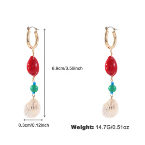1 Paire De Boucles D'Oreilles Pendantes En Cuivre Pour Femme, Série Romantique, Motif Tortue De Vacances h5 