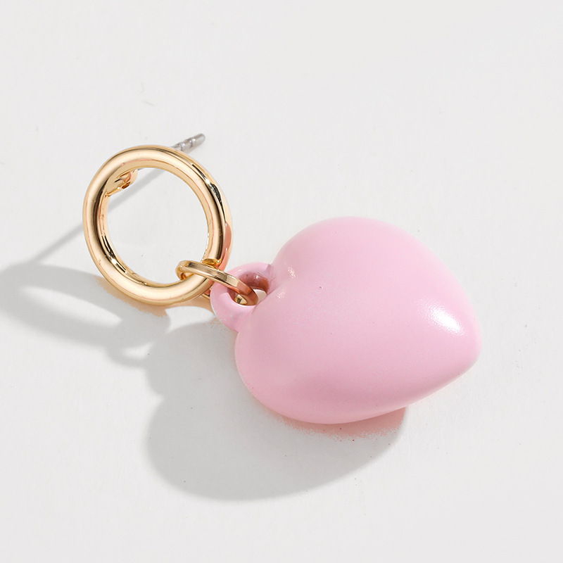 Collier De Perles En Alliage Pour Femme, Série Romantique, Motif Cœur Doux, 1 Pièce Image3