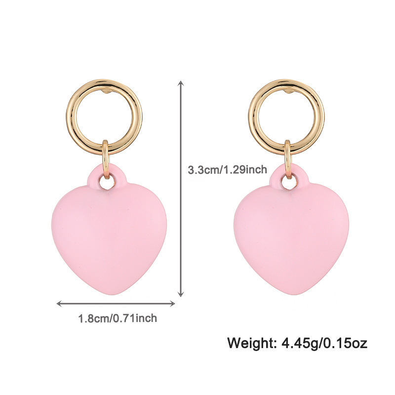 Collier De Perles En Alliage Pour Femme, Série Romantique, Motif Cœur Doux, 1 Pièce 