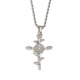 Collier pendentif fleur du mois - Acier - Avril Image11