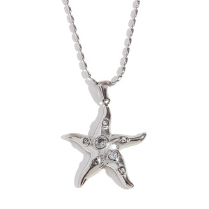 Collier Pendentif Femme Ol Turtle En Acier Inoxydable Étanche Couleur Or, Collection Luxe 1 Pièce h5
