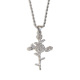 Collier pendentif fleur du mois - Acier - Octobre Image17