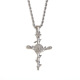 Collier pendentif fleur du mois - Acier - Janvier Image8