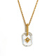 Collier avec pendentif en forme d'étoile à huit branches en acrylique - Or - 12 Image7