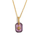 Collier avec pendentif en forme d'étoile à huit branches en acrylique - Or - 4 Image4