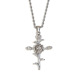 Collier pendentif fleur du mois - Acier - Novembre Image18