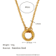 Collier DIY avec petite boucle à ressort en forme de O - doré Image3