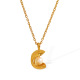 Collier en or et perles blanches 