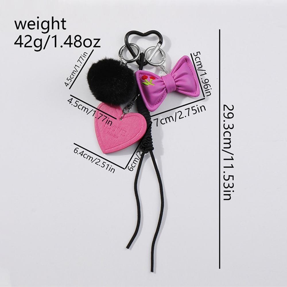 Breloques De Sac Pour Femme En Résine, Série Romantique, Nœud Papillon Doux, 1 Pièce Image2