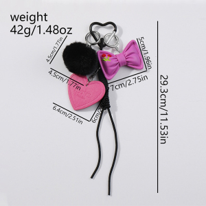Breloques De Sac Pour Femme En Résine, Série Romantique, Nœud Papillon Doux, 1 Pièce h5 Image2