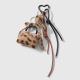 Porte-clés léopard en peluche marron 1 