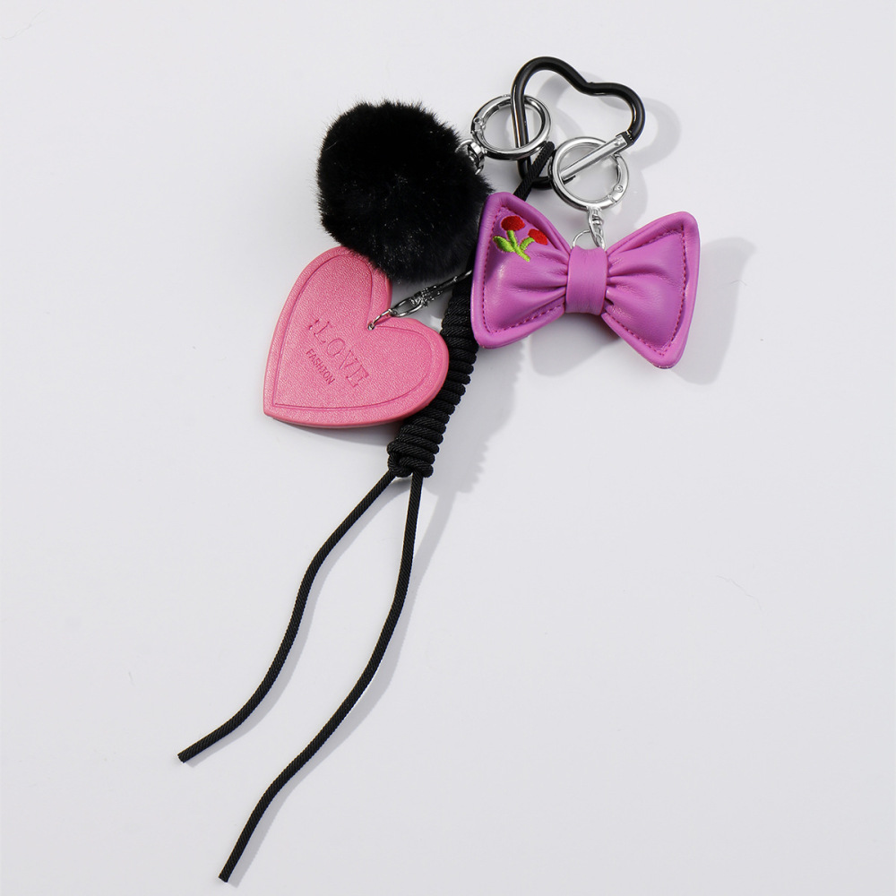 Breloques De Sac Pour Femme En Résine, Série Romantique, Nœud Papillon Doux, 1 Pièce 