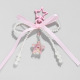 1 porte-clés étoile en ruban rose Image2