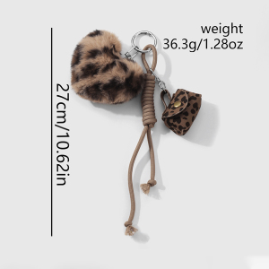 Breloques De Sac Pour Femme En Alliage À Imprimé Léopard Rétro, Série Simple, 1 Pièce h5 Image2