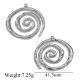 Pendentif spirale à un trou - Acier Image3