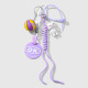 1 porte-clés de basket-ball en corde violette suspendue en forme d'éléphant Image2