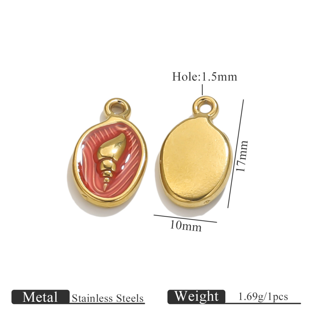 Pendentif Femme Simple Series Retro Turtle En Acier Inoxydable Étanche Couleur Or (1 Pièce)