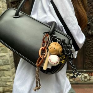 1 Pièce De Breloques De Sac Pour Femme En Pu, Série Simple Et Décontractée h5