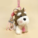 Schnauzer à dopamine avec cordon rose 